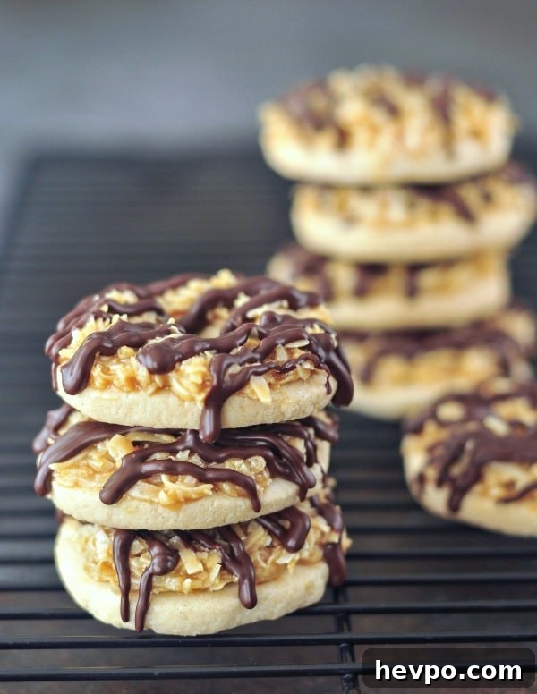 Gluten Free Vegan Samoa Girl Scout Cookies @spabettie #vegan #glutenfree #cookies #dairyfree #dessert