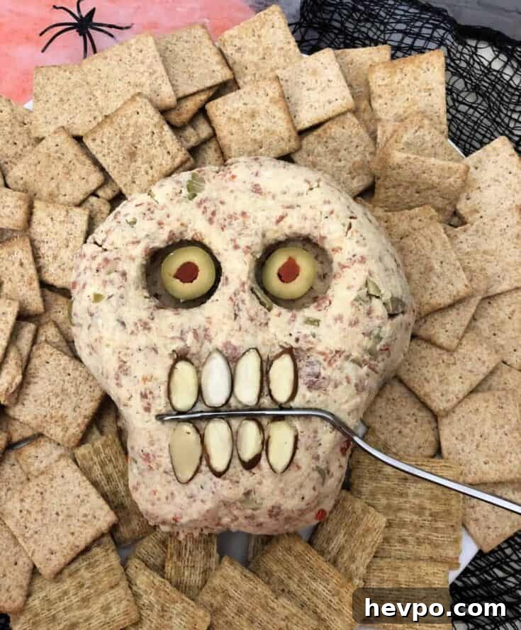 Image for Pepperoni Skull Cheese Ball